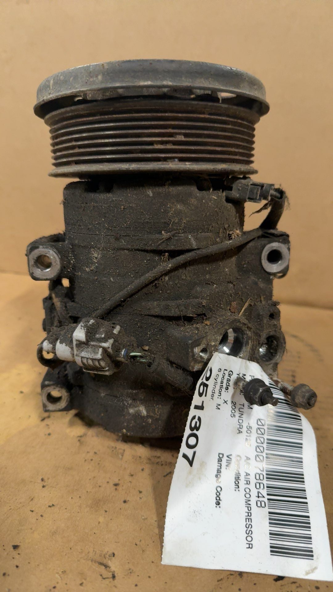 2005 2006 Toyota Tundra AC Air Conditioning Compressor 6 cylinder