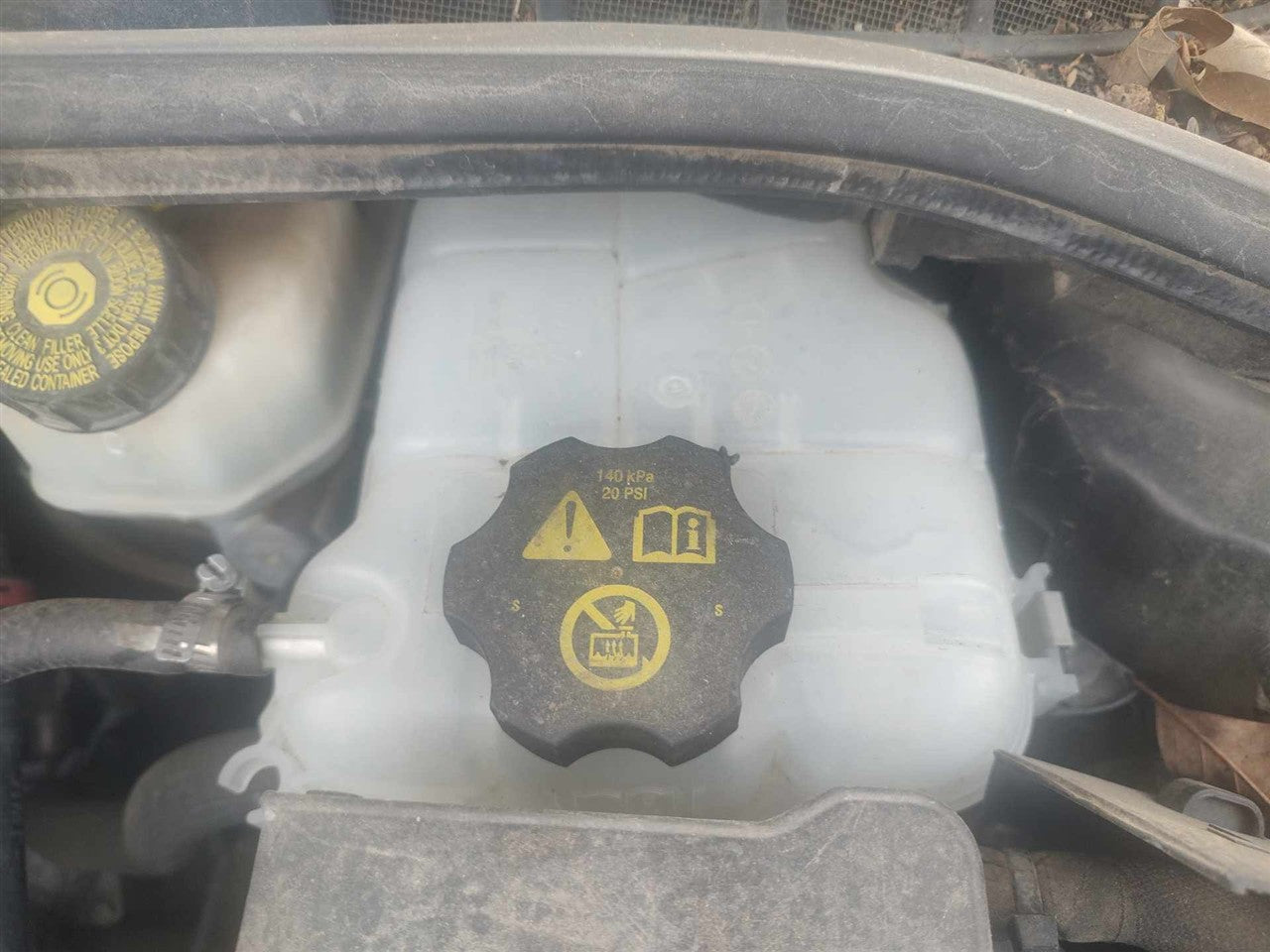 2011 thru 2019 Chevrolet Cruze, Buick Verano, Buick Cascada, Chevrolet Orlando Coolant Overflow Reservoir Tank VIN P 4th
