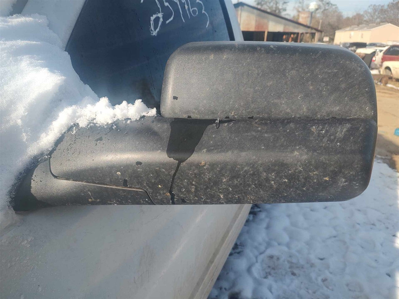2000 2001 2002 Dodge 2500, Dodge 3500, Dodge 1500 Left Driver Side View Door Mirror Manual 7x10 tow type black flag mount