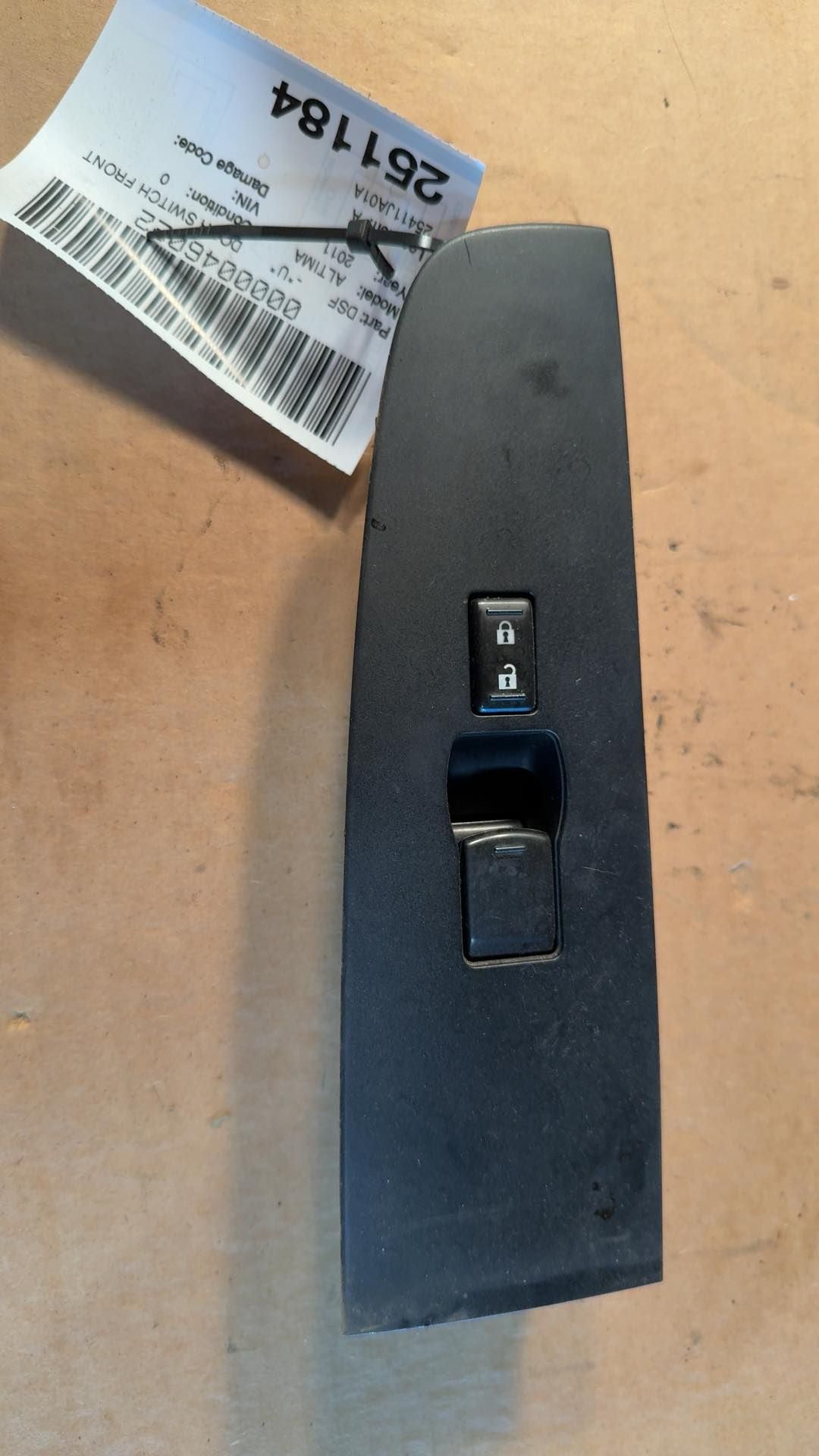 2011 Nissan Altima Passenger Side Right Front Door Window Master Switch
