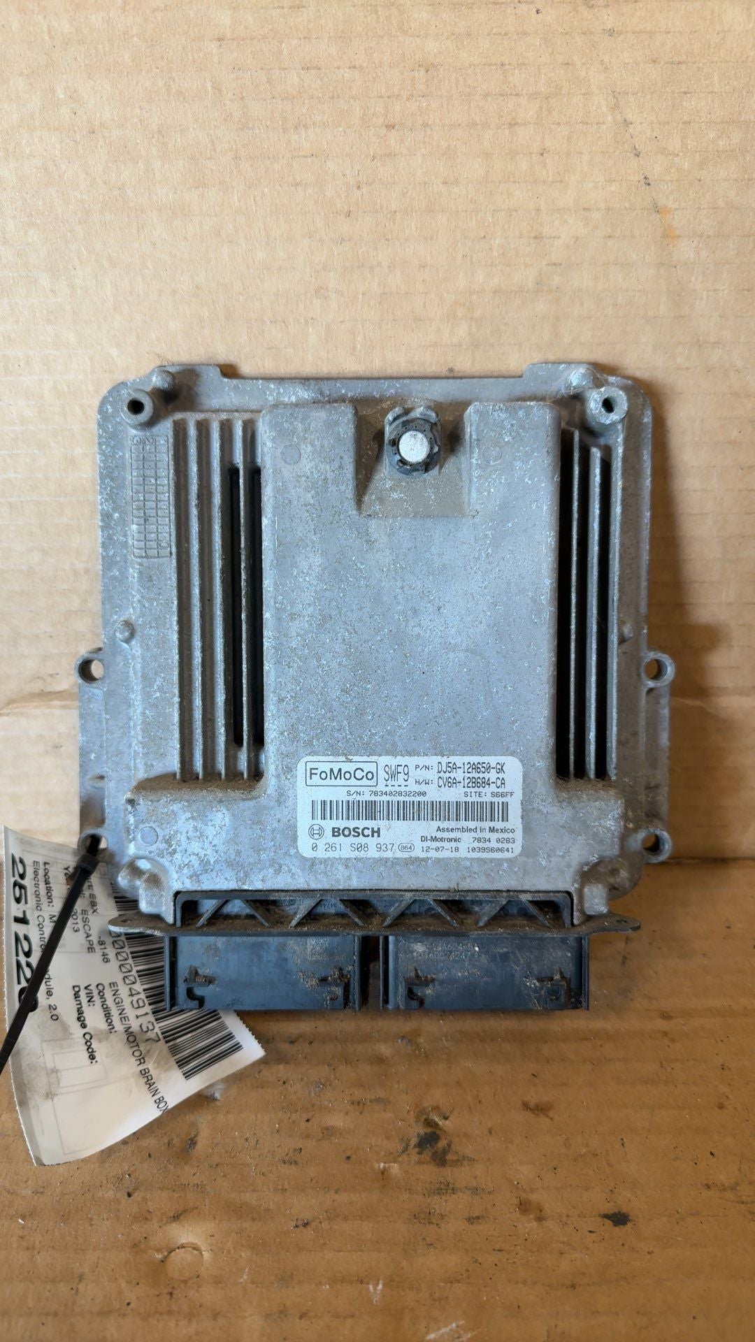 2013 2014 2015 2016 Ford Escape, Ford Taurus, Ford Transit Connect Engine Control Module ECU ECM PCM 2.0L Electronic