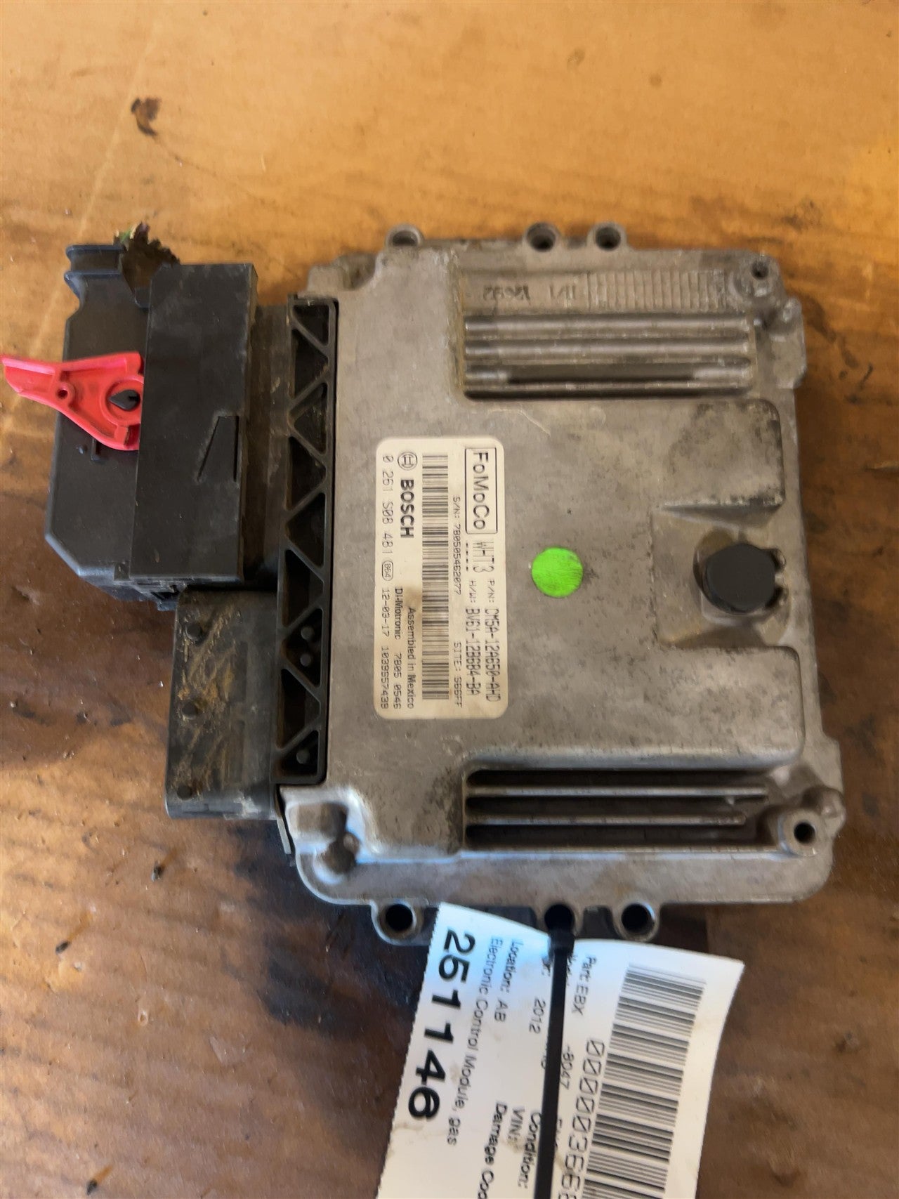 2012 2013 Ford Focus Engine Control Module ECU ECM PCM Electronic gasoline