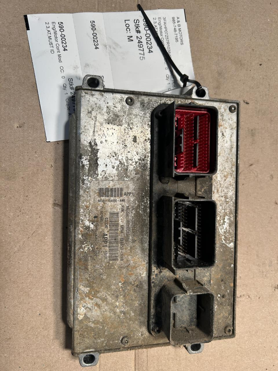 2006 2007 Ford Fusion, Mercury Milan Engine Control Module ECU ECM PCM Electronic LH firewall
