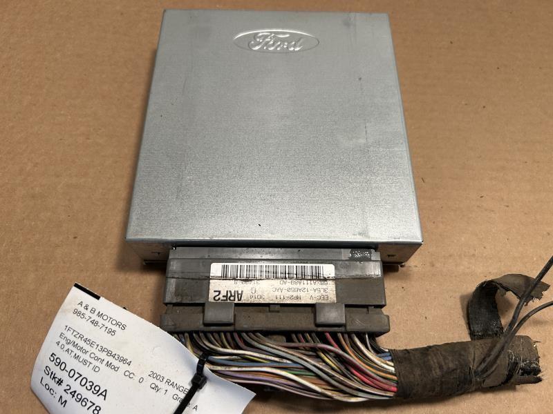 2003 Ford Ranger, Mazda B4000 Engine Control Module ECU ECM PCM Electronic RH rear firewall AT