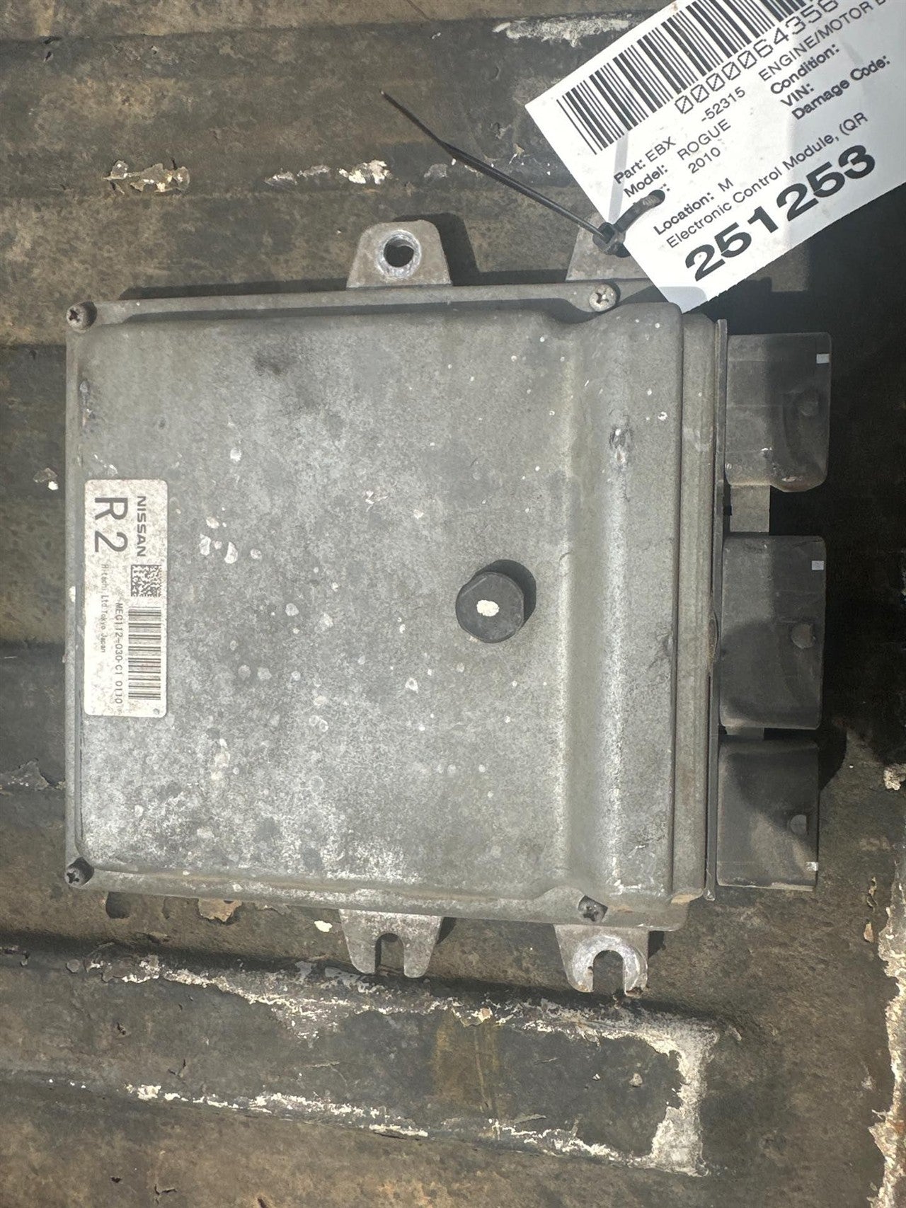 2010 Nissan Rogue Engine Control Module ECU ECM PCM Electronic QR25DE 2.5L Federal FWD
