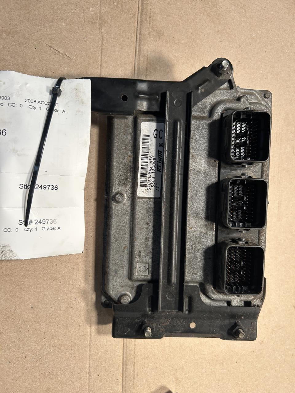 2008 2009 Honda Accord Engine Control Module ECU ECM PCM Electronic LH front compartment