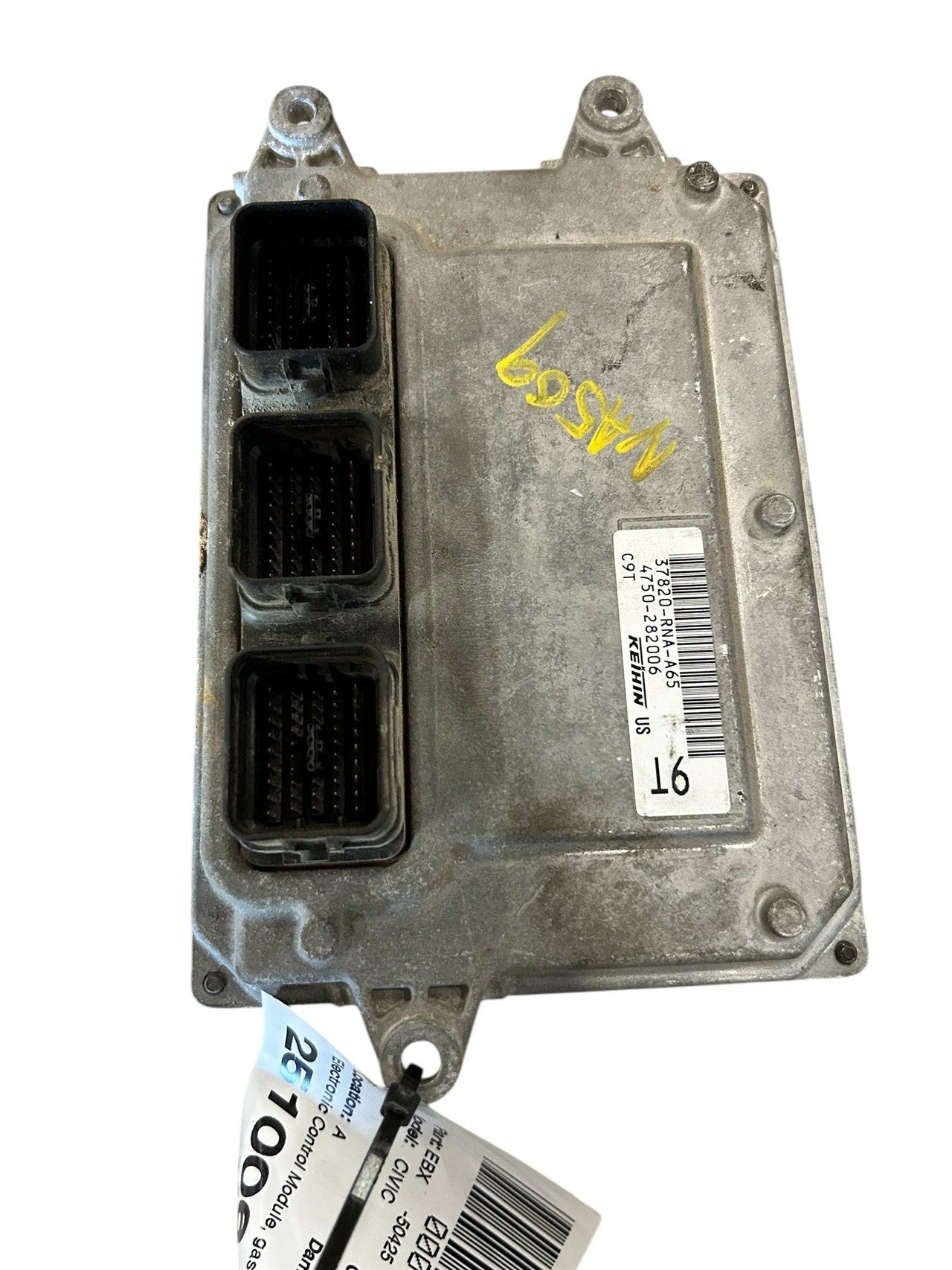 2006 2007 2008 Honda Civic Engine Control Module ECU ECM PCM Electronic gasoline behind battery tray