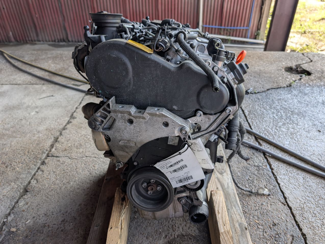 2010 thru 2014 Volkswagen Golf, Volkswagen Jetta, Volkswagen Beetle Engine Motor Assembly 2.0L VIN L diesel ID CJAA
