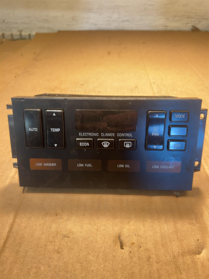 1992 1993 Buick Roadmaster AC Heater Temperature Climate Control Unit SW electronic opt C68