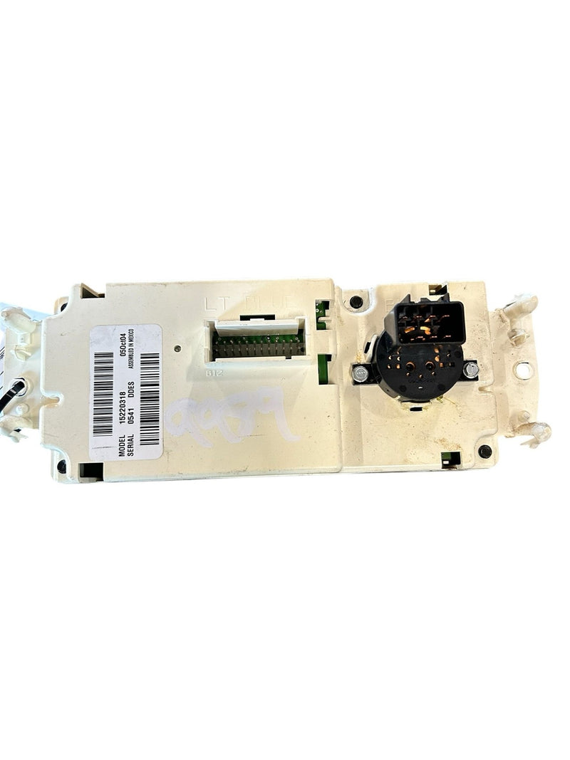 2003 thru 2009 Chevrolet Trailblazer, GMC Envoy, Isuzu Ascender, Chevrolet Trailblazer EXT and 3 more AC Heater Temperature