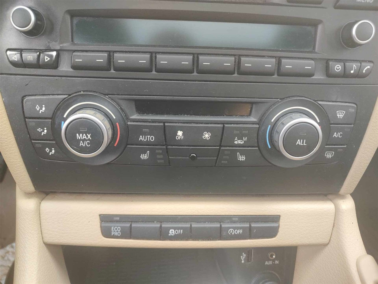 2010 thru 2015 BMW 128I, BMW 135I, BMW M3, BMW X1 and 4 more AC Heater Temperature Climate Control Unit with heated front