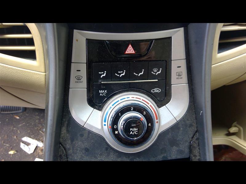 2011 2012 2013 Hyundai Elantra AC Heater Temperature Climate Control Unit Sdn with non heated seats