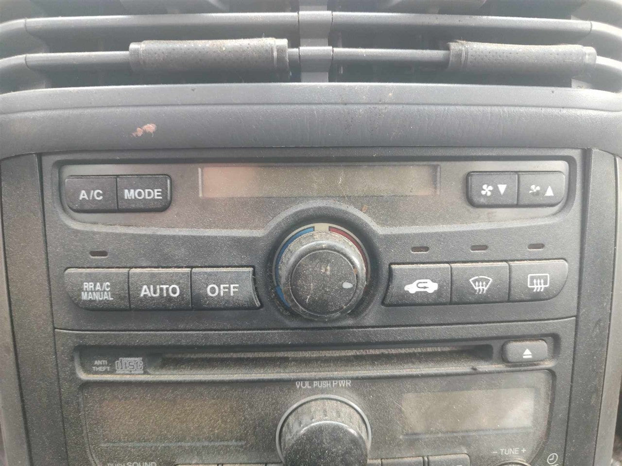 2003 thru 2008 Honda Pilot AC Heater Temperature Climate Control Unit front