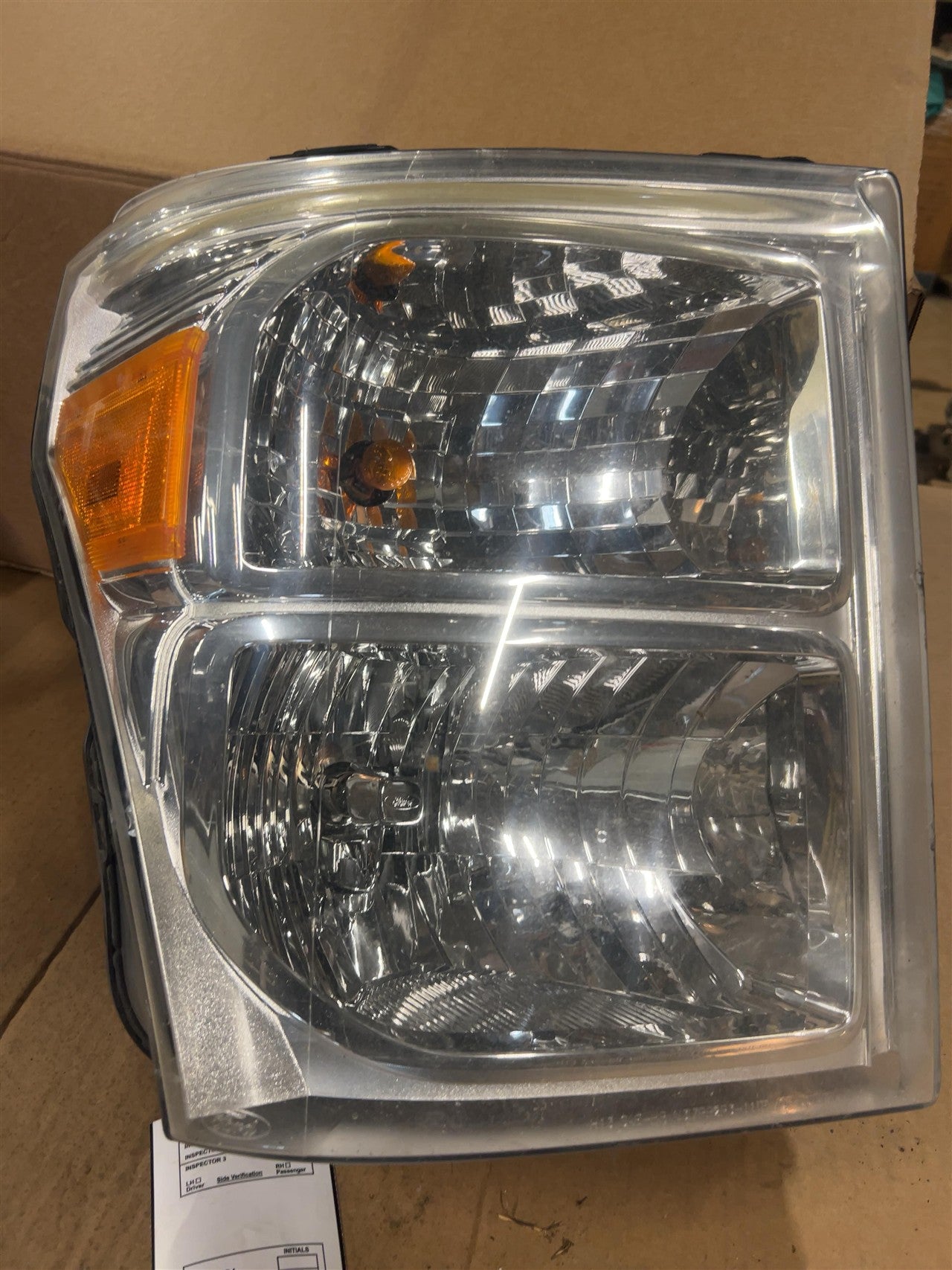2011 thru 2016 Ford F250SD, Ford F350SD Passenger Side Right Headlight Headlamp Assembly composite dual beam jeweled R