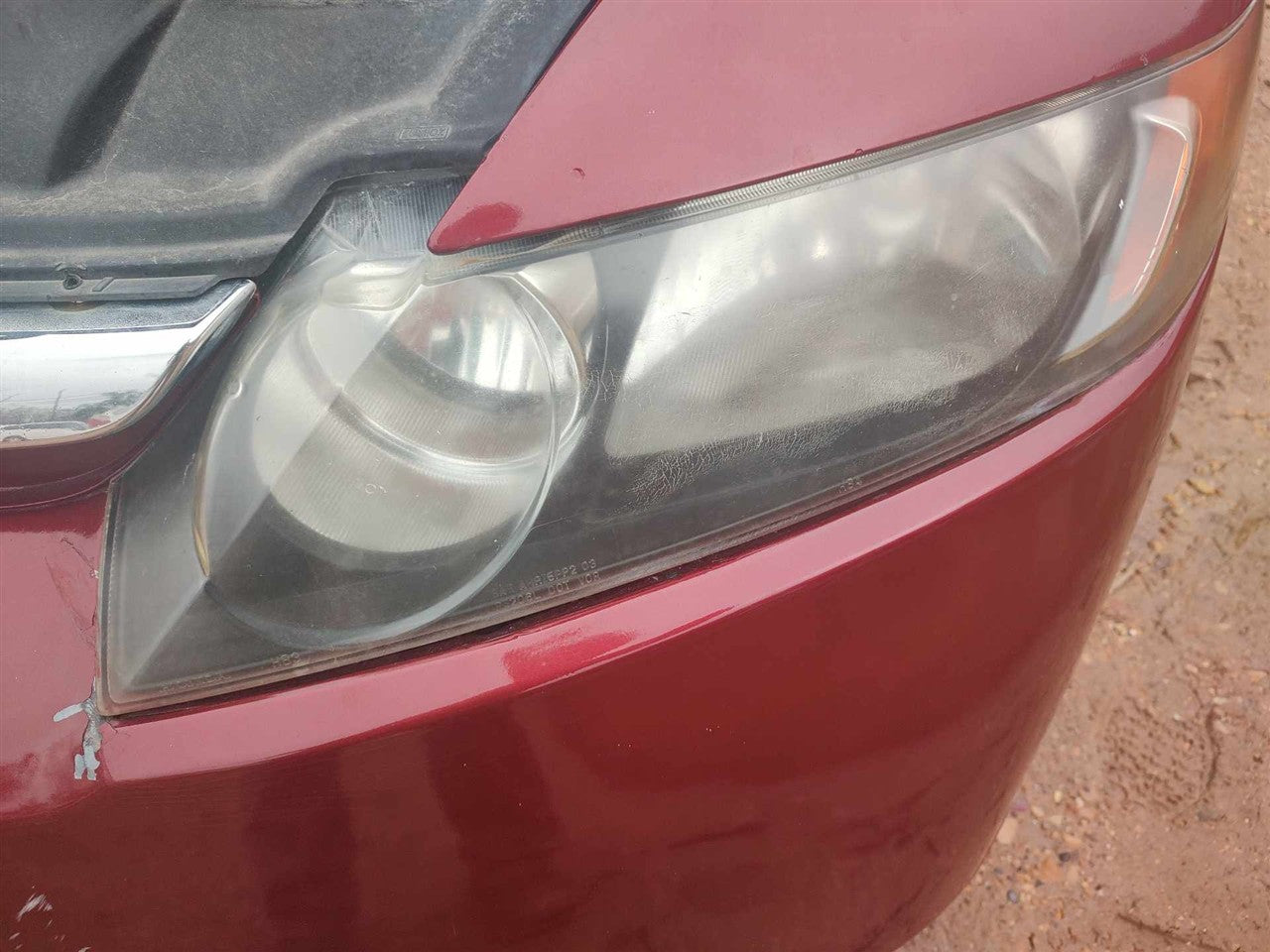 2006 2007 2008 Honda Civic Driver Side Left Headlight Headlamp Assembly 1.8L Sdn L