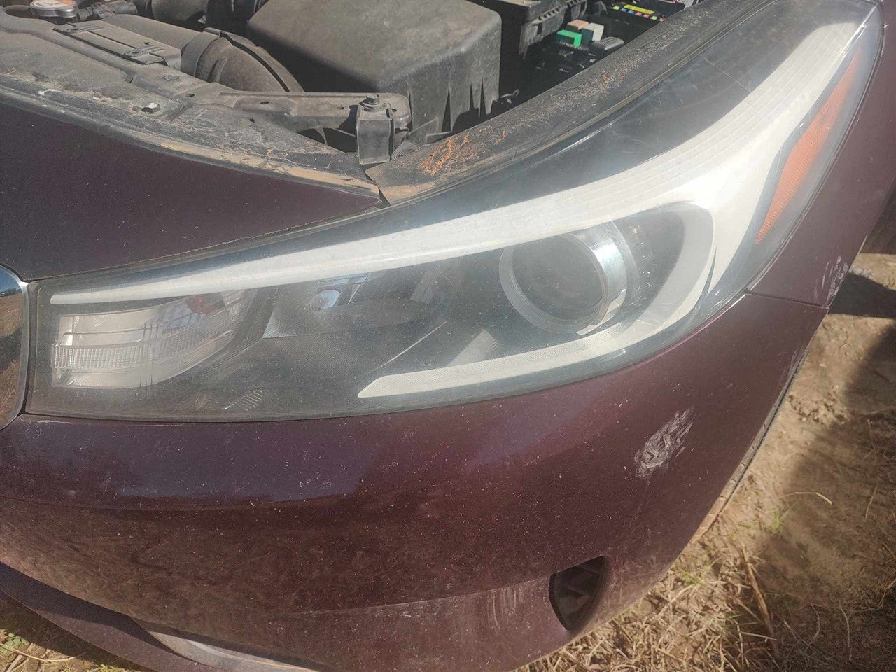 2017 2018 KIA Forte Driver Side Left Headlight Headlamp Assembly Mexico built VIN 3 halogen without LED accent L