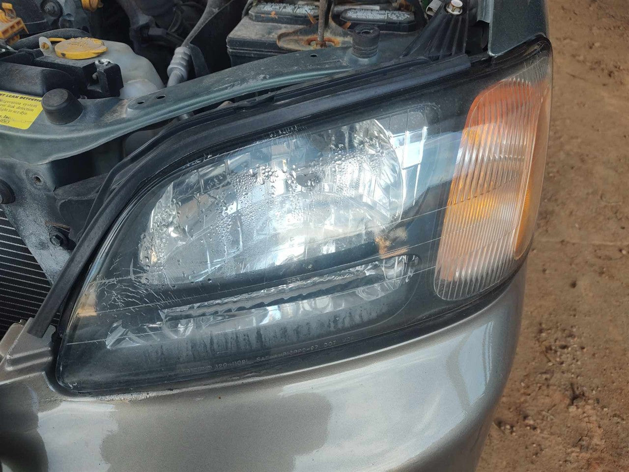 2000 thru 2006 Subaru Legacy, Subaru Baja Driver Side Left Headlight Headlamp Assembly with black horizontal bar L