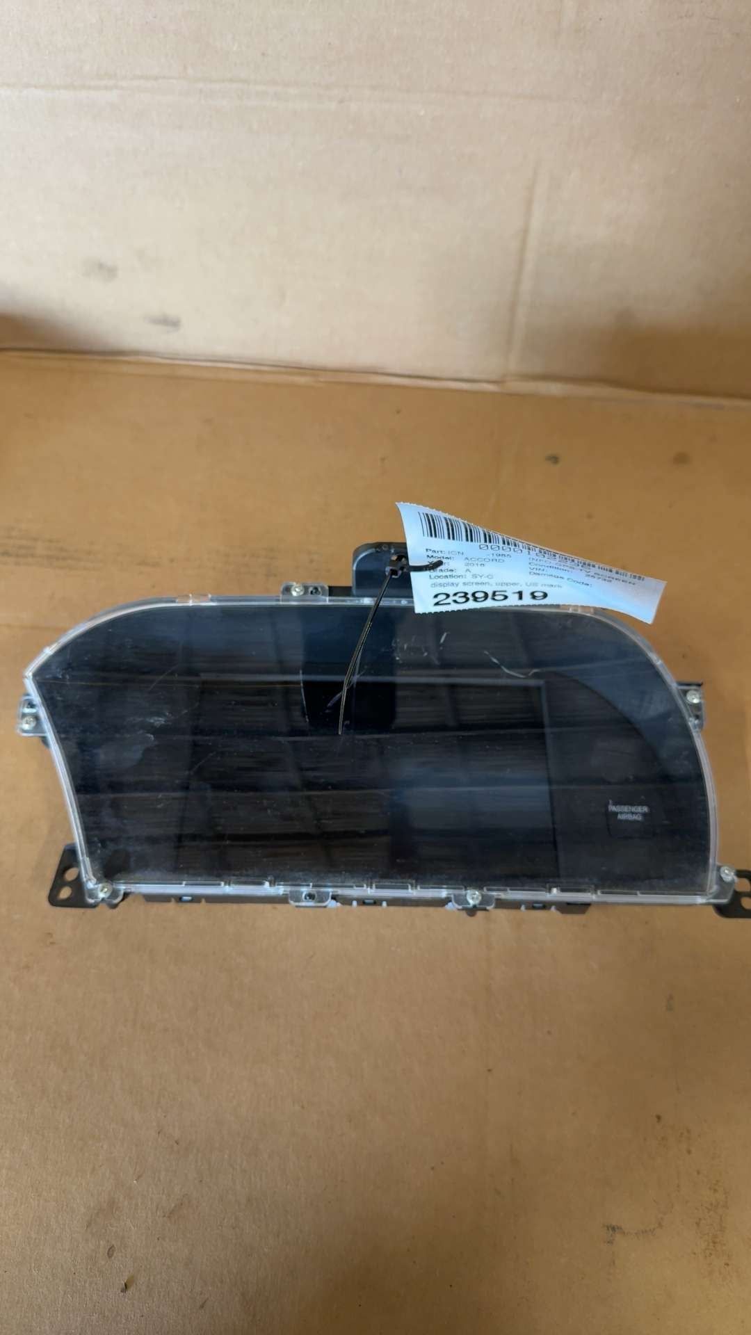 2016 2017 Honda Accord Info GPS TV Screen display upper US market
