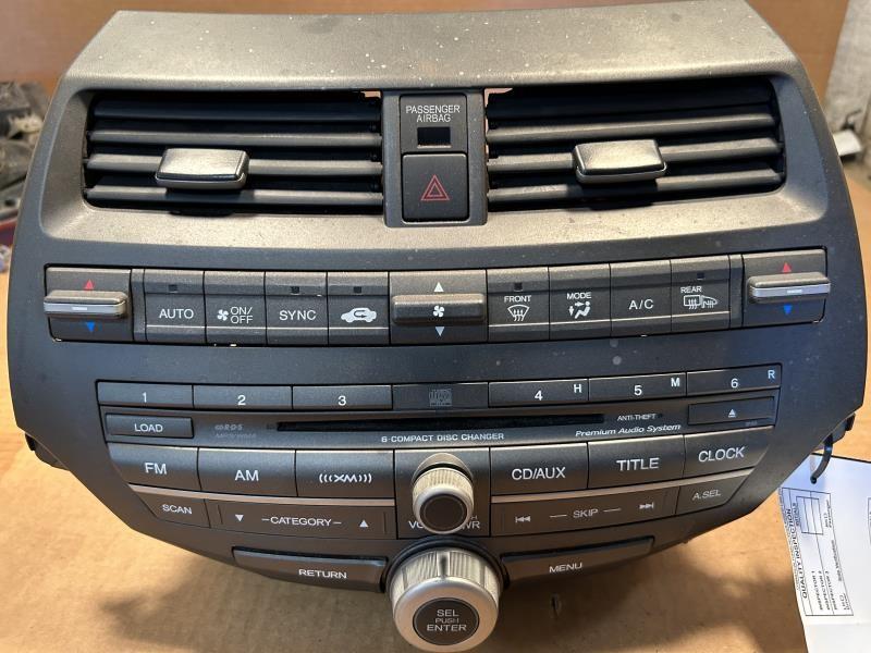 2011 2012 Honda Accord Radio Stereo Audio Head Unit assembly AM FM6CD Sdn 2.4L EX L leather