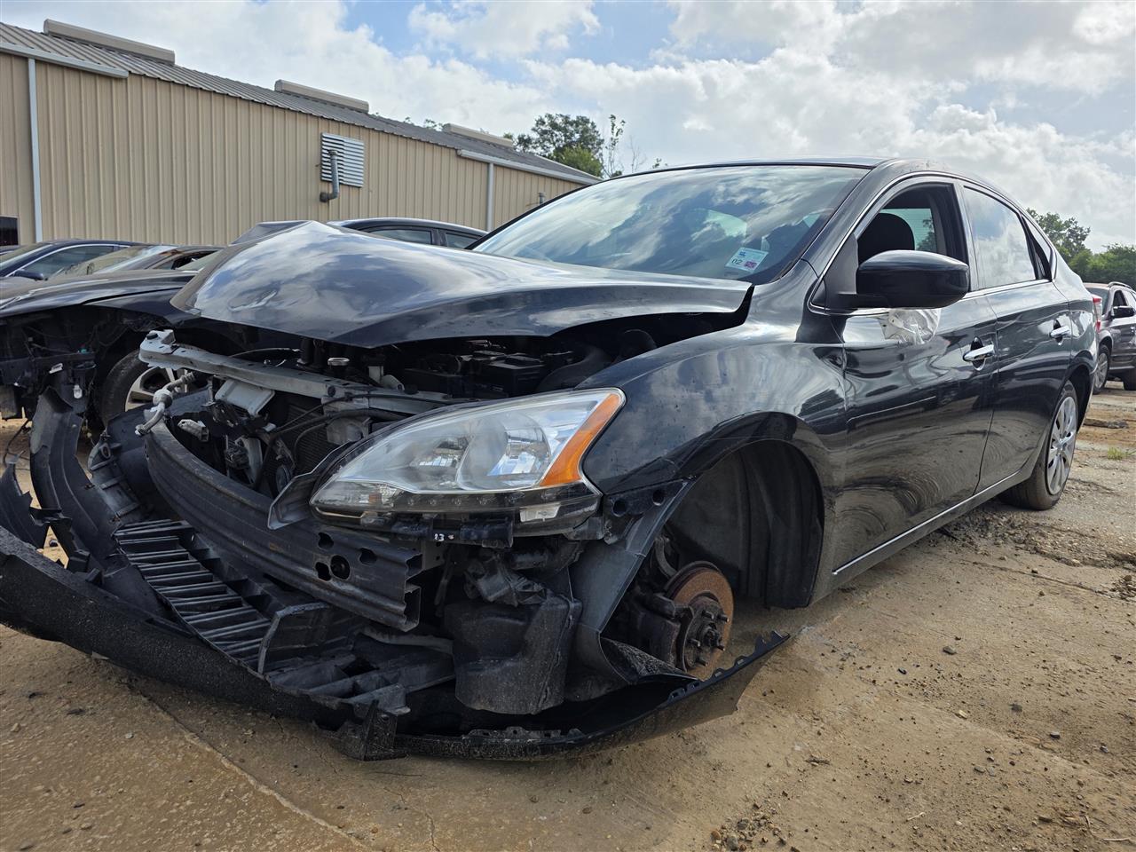 Used OEM Passenger Side Right Door Assembly, Front from 2014 Nissan Sentra