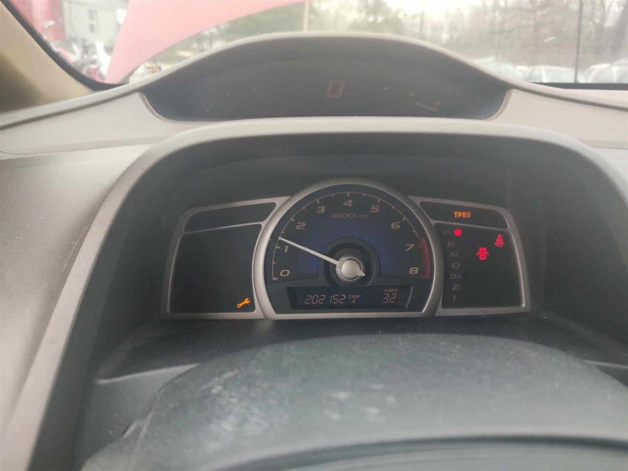 2006 thru 2011 Honda Civic Speedometer Instrument Gauge Cluster Sdn lower assembly tachometer and odometer