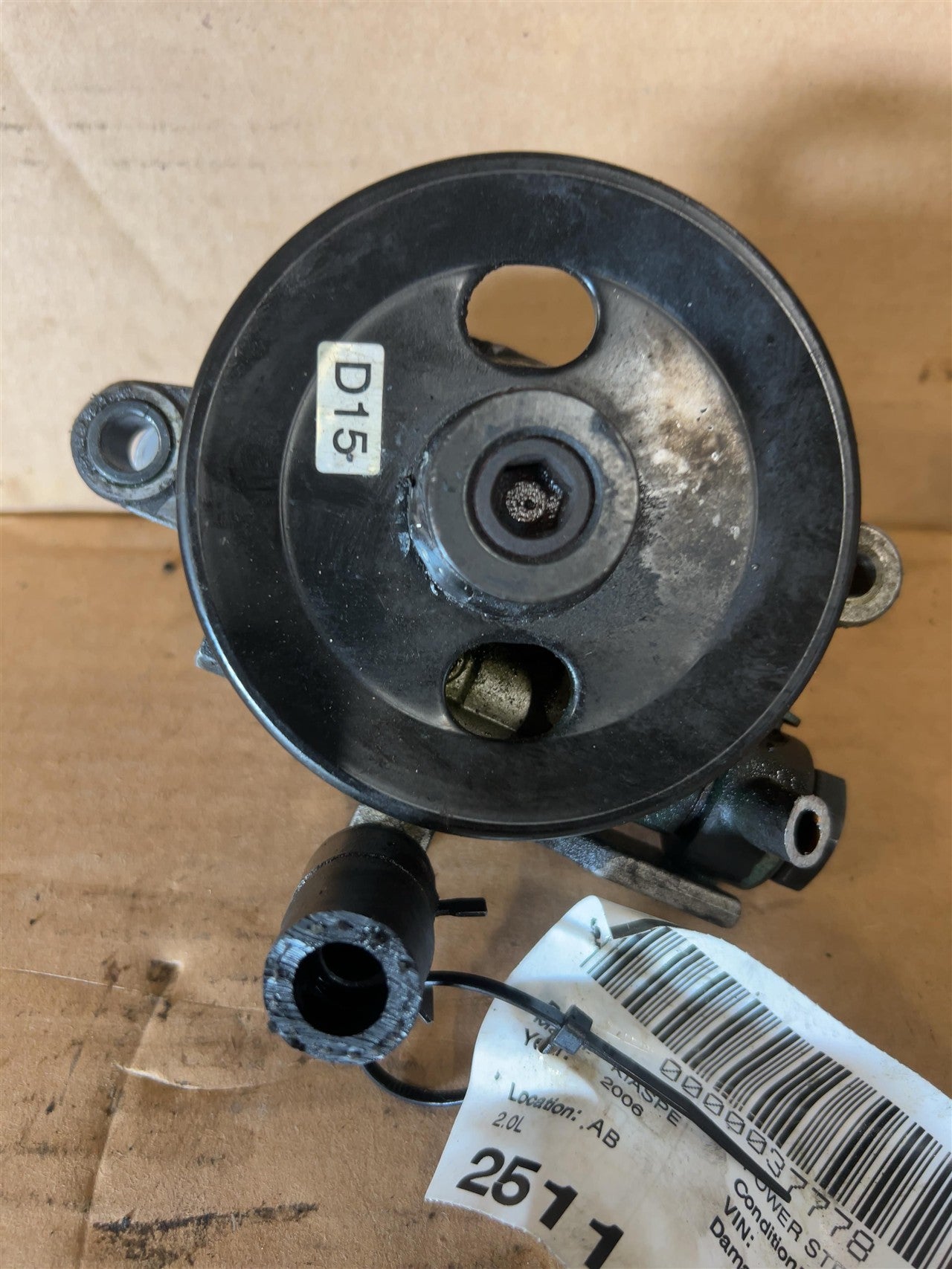 2004 thru 2009 KIA Spectra Power Steering Pump 2.0L 4 cylinder