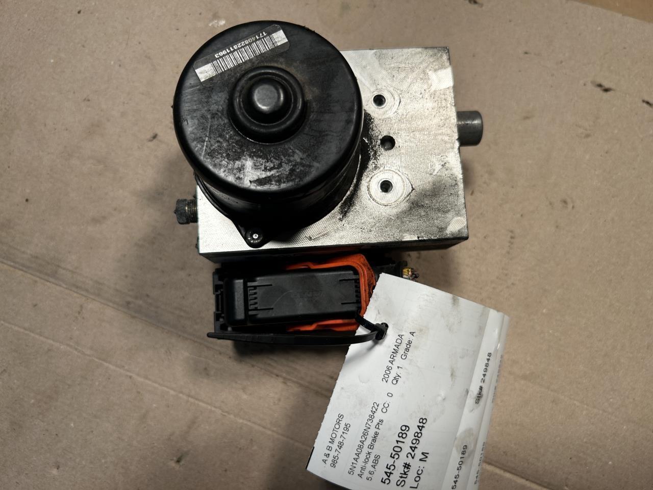 2006 thru 2011 Nissan Armada, Infiniti QX56 ABS Anti Lock Brake Pump Control Module 4x2