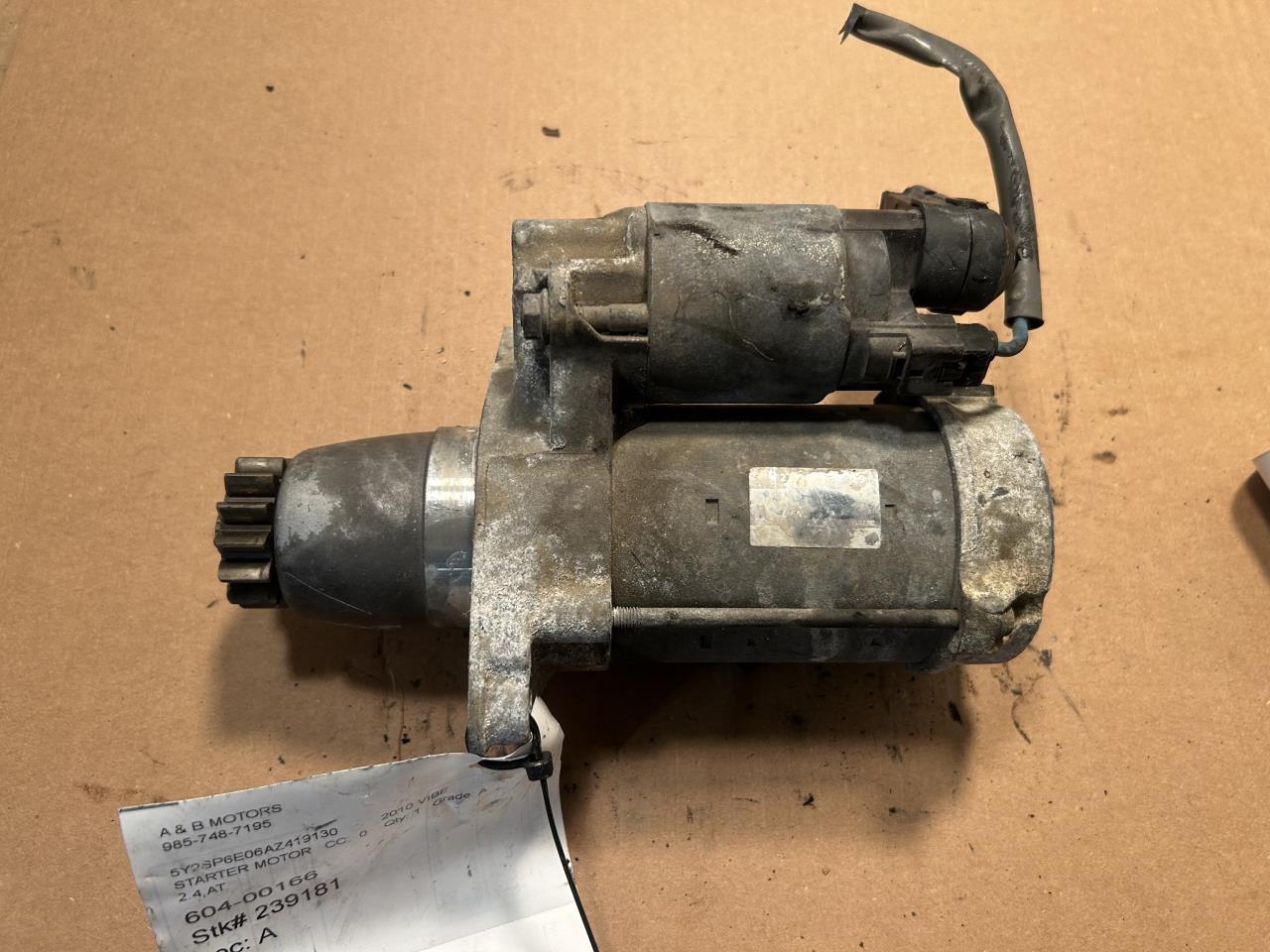 2009 2010 Pontiac Vibe Engine Starter Motor 2.4L