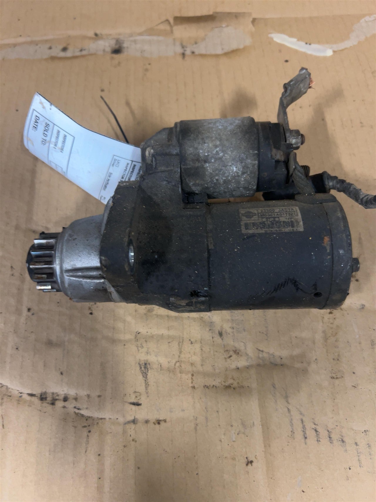 2007 thru 2013 Nissan Altima Engine Starter Motor 2.5L AT 4 cylinder