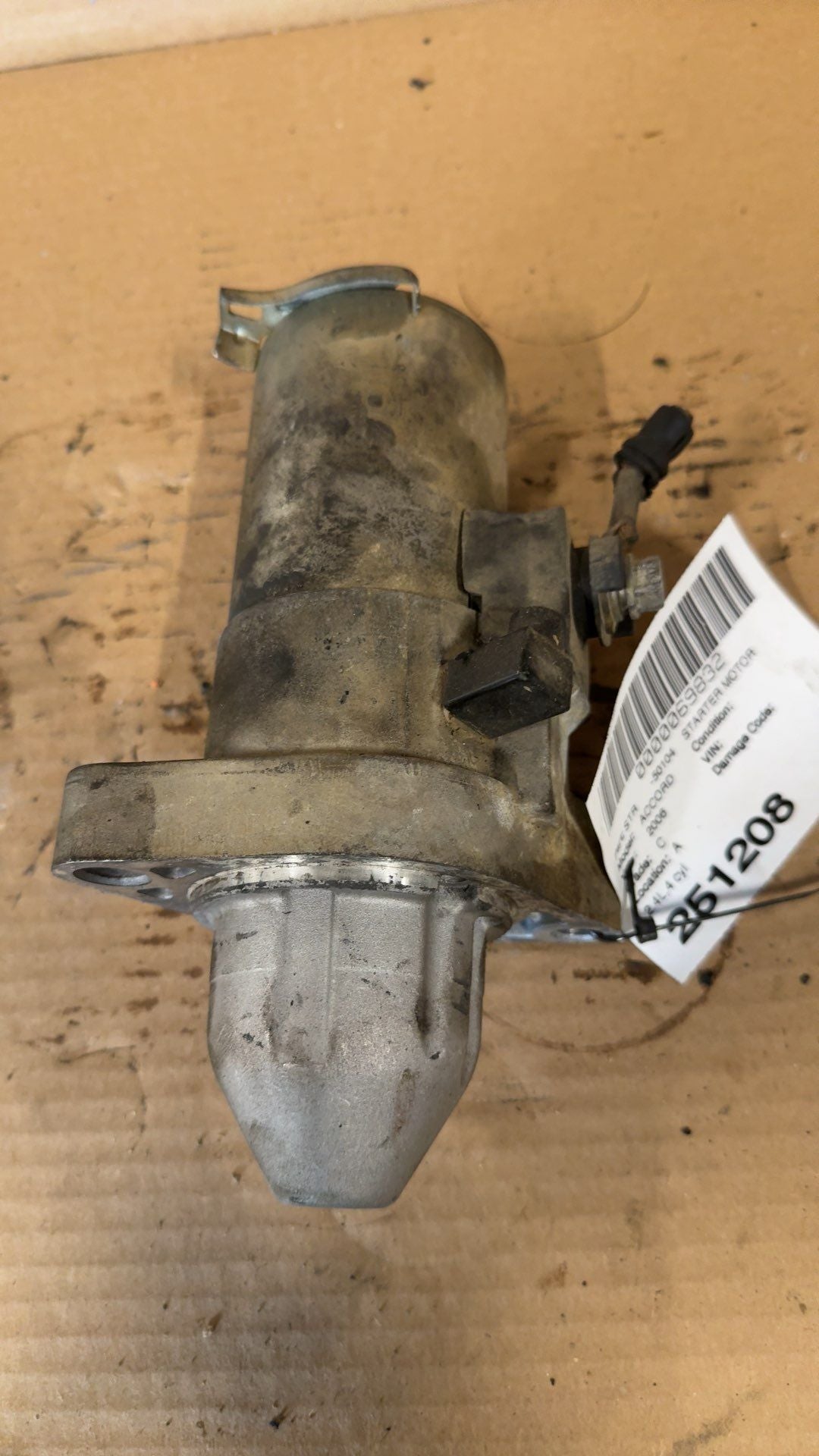 2006 thru 2011 Acura CSX, Honda Civic, Honda Element, Honda Accord Engine Starter Motor 2.4L 4 Cylinder
