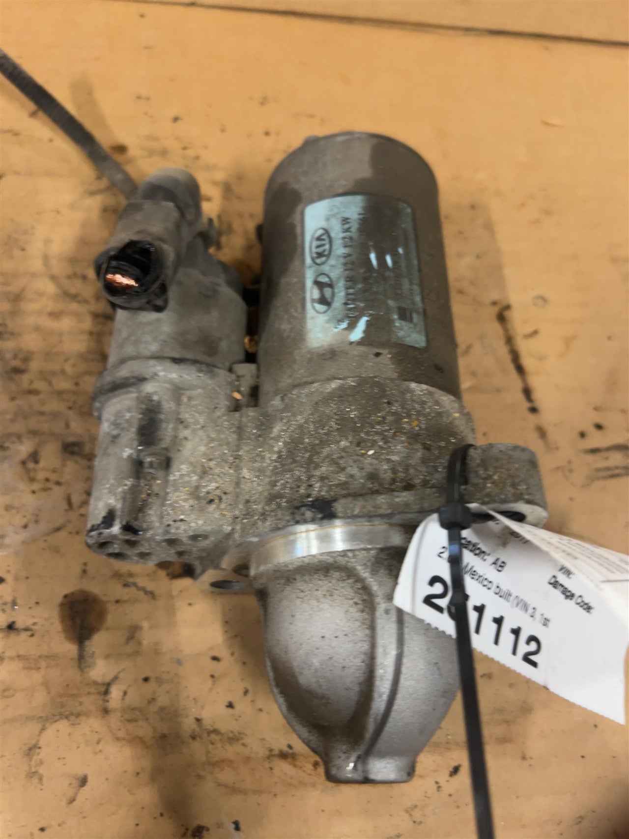 2017 thru 2024 KIA Forte Engine Starter Motor 2.0L