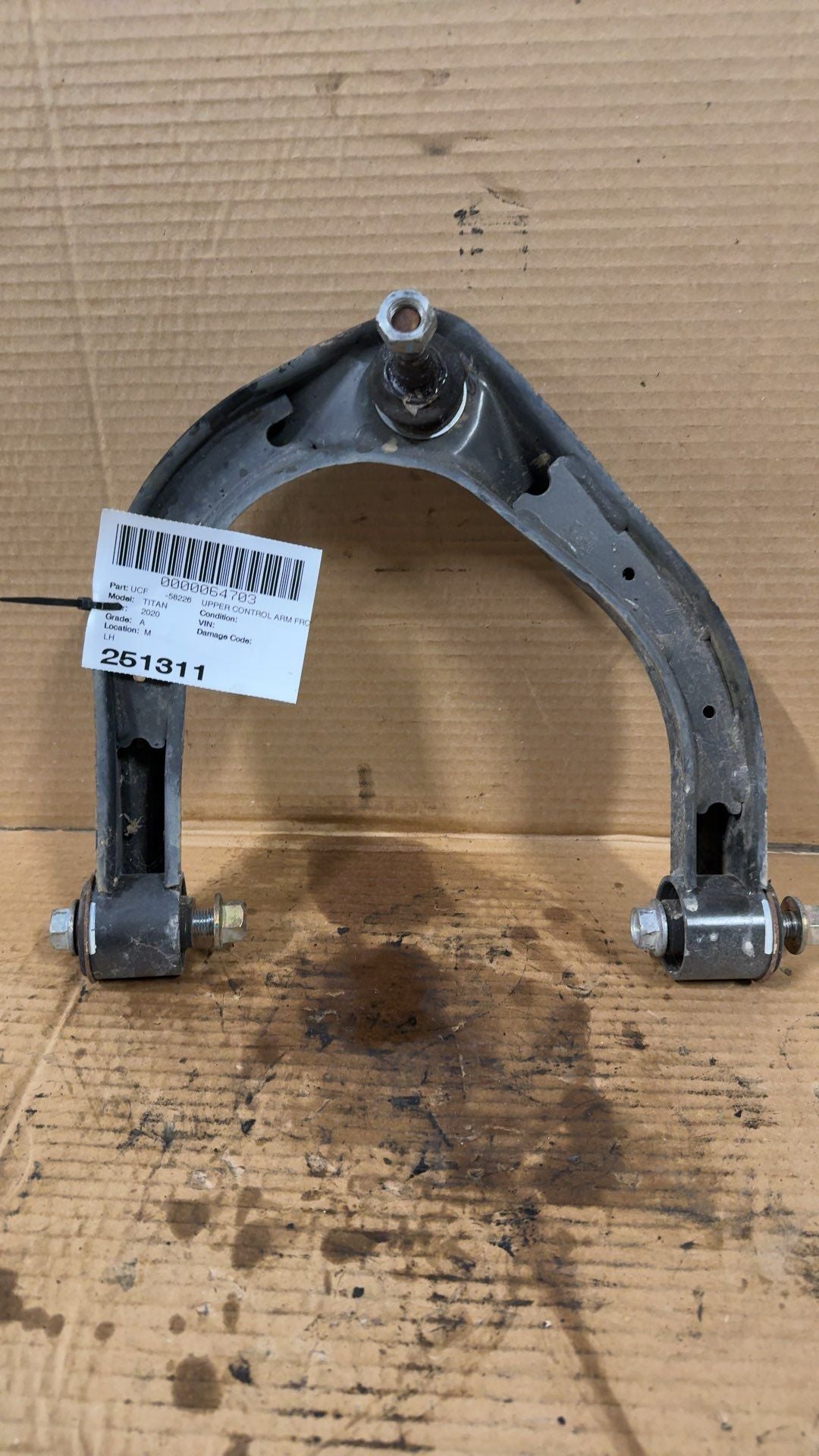 2004 thru 2024 Nissan Titan, Infiniti QX56, Nissan Armada Driver Side Left Upper Cntrl Arm FR L