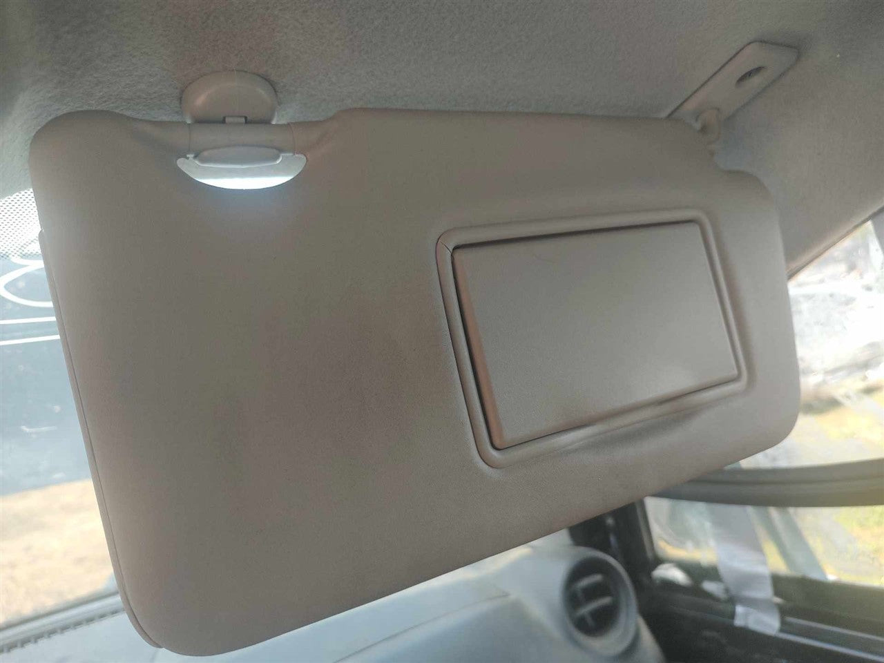 2015 thru 2019 Nissan Worldwide Micra, Nissan Versa Passenger Side Right Sun Visor without illumination R