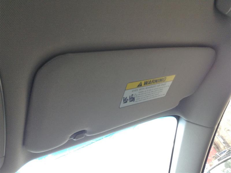 2015 thru 2020 Genesis G80, Hyundai Genesis Passenger Side Right Sun Visor without sunroof R