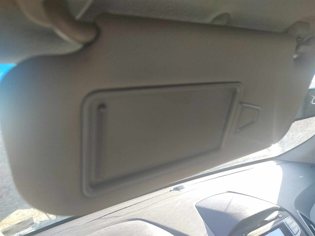 2010 thru 2015 Hyundai Tucson Driver Side Left Sun Visor without sunroof L