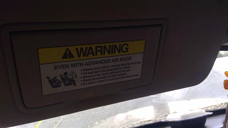 2010 2011 Honda Accord, Honda Crosstour Driver Side Left Sun Visor illuminated L