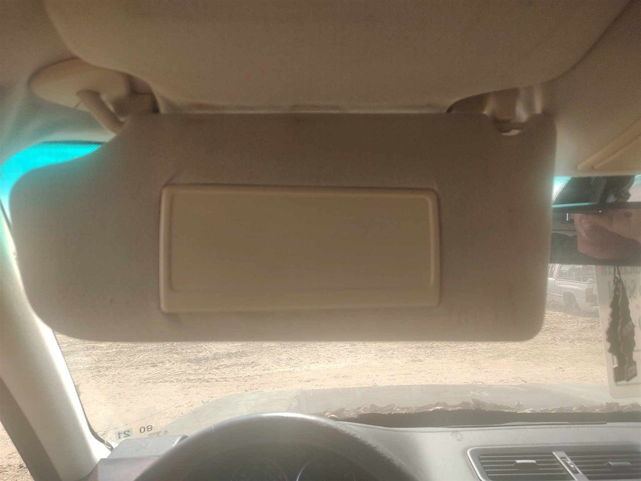 2005 thru 2009 Rover Range Rover Driver Side Left Sun Visor cloth L