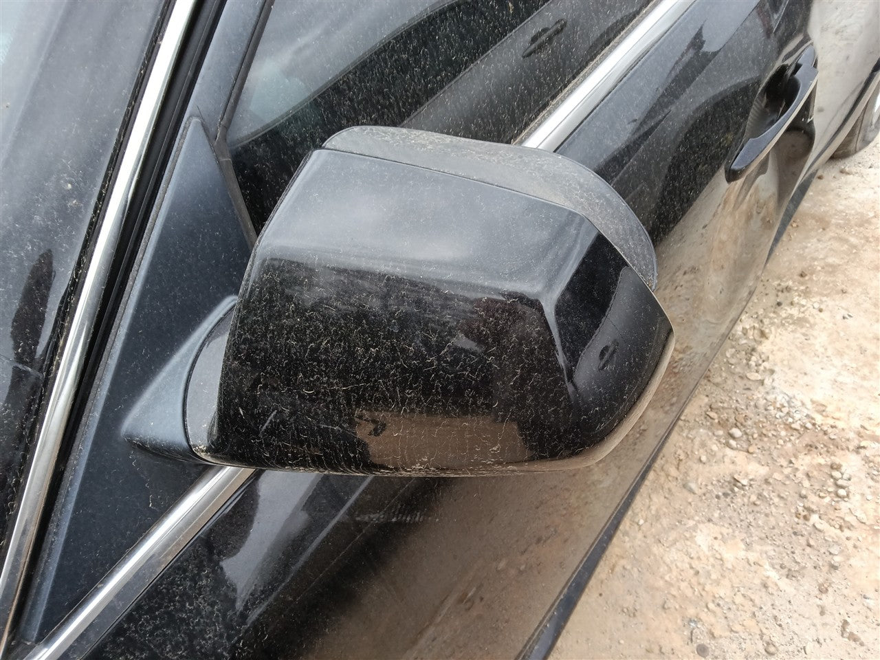 2008 thru 2014 Cadillac CTS Left Driver Side View Door Mirror Power without memory seat L