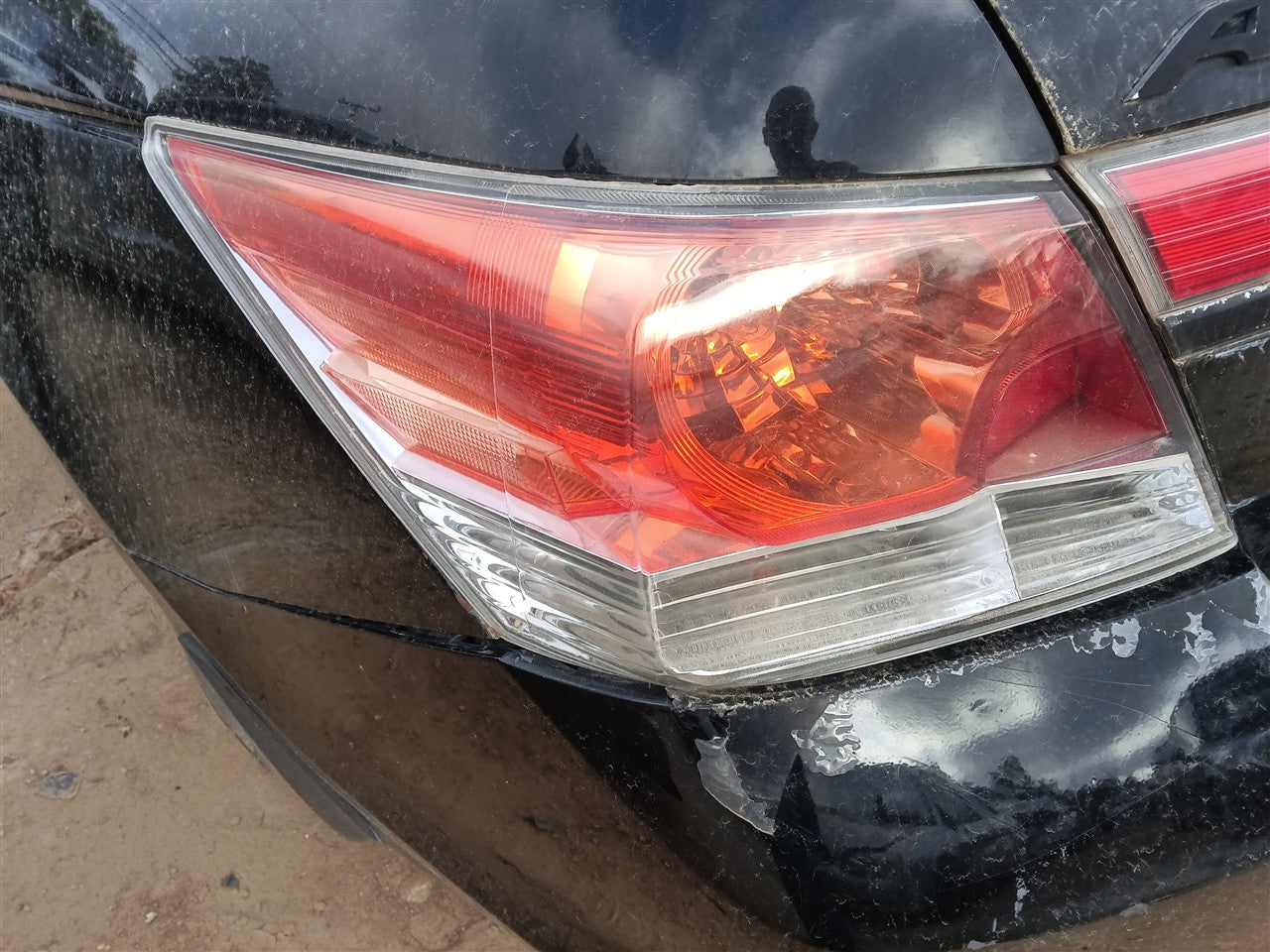 2008 thru 2012 Honda Accord Driver Side Left Tail Light Lamp Assembly Sdn L