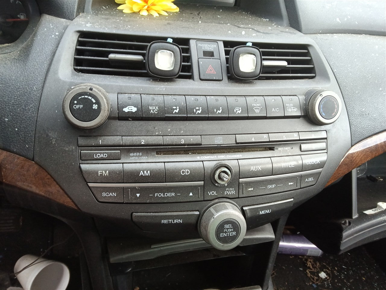 2010 2011 2012 Honda Accord AC Heater Temperature Climate Control Unit Sdn without navigation US market EX