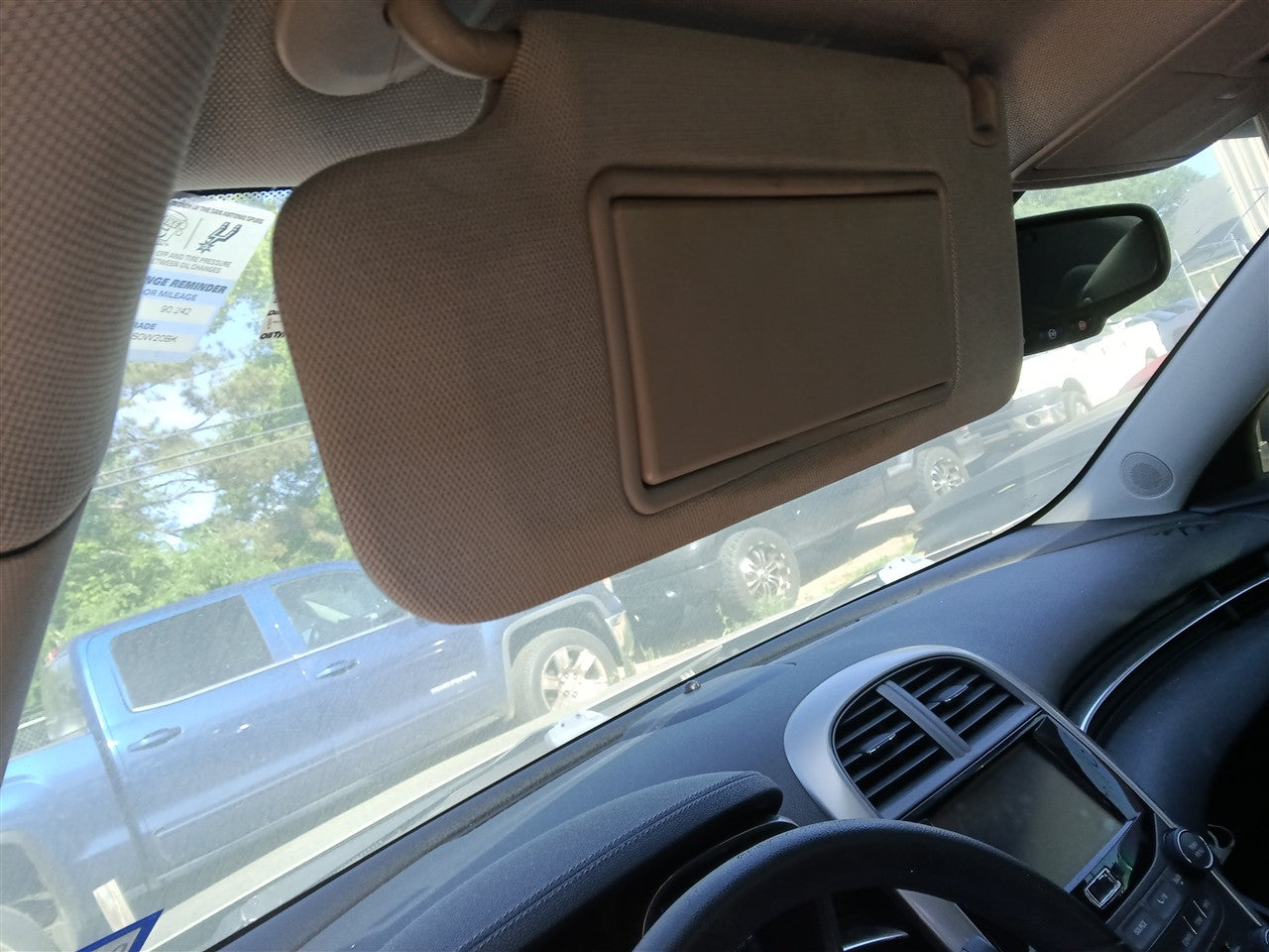 2013 2014 2015 2016 Chevrolet Malibu Driver Side Left Sun Visor L