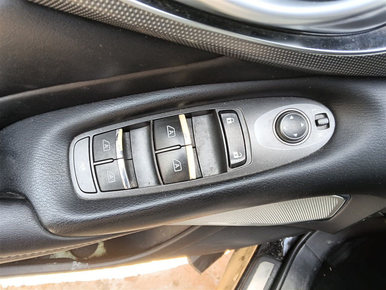2014 thru 2023 Infiniti Q50 Driver Side Left Front Door Window Master Switch lock and without memory mirrors