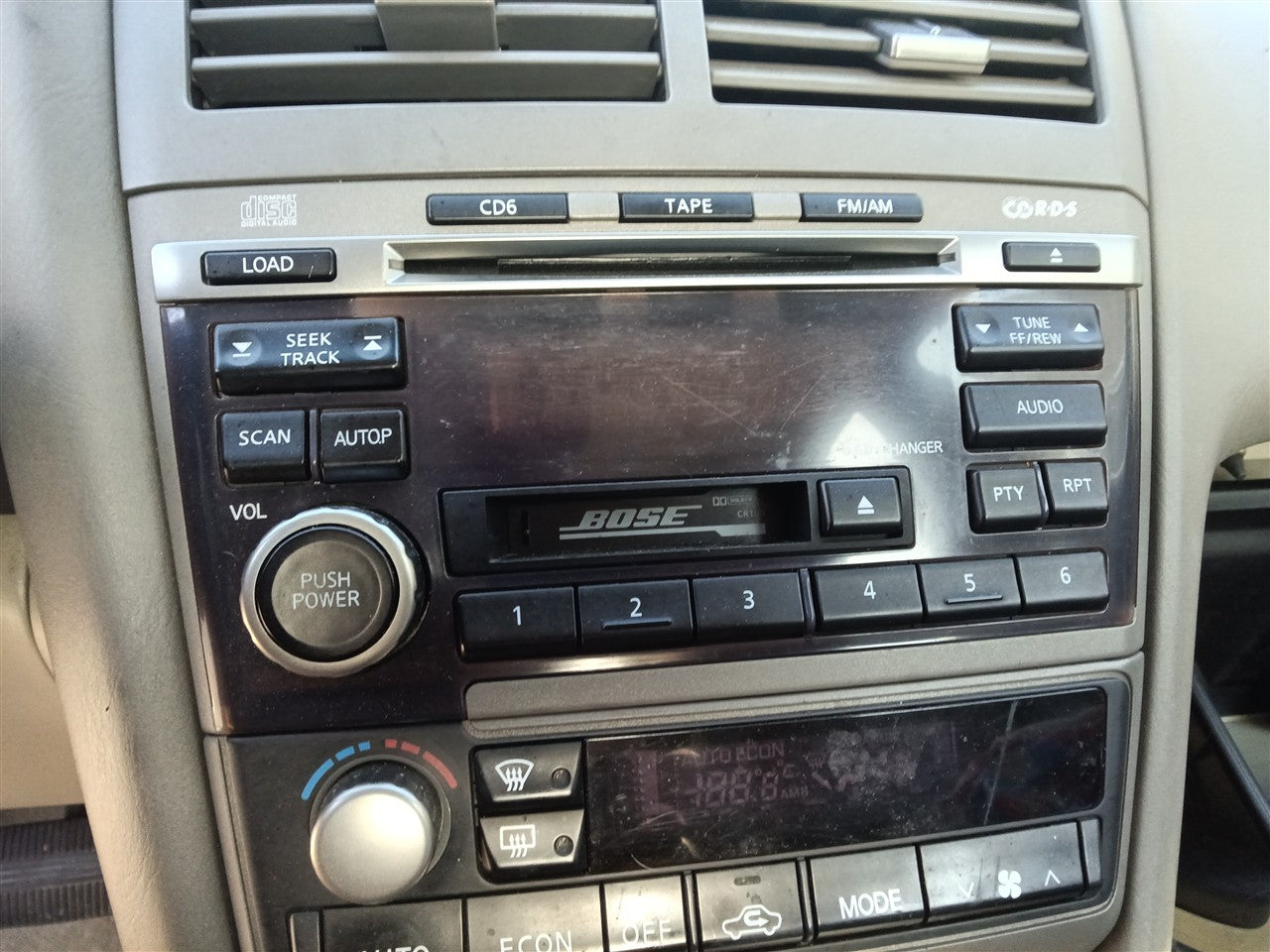 2002 2003 2004 Infiniti I35 Radio Stereo Audio Head Unit receiver AM FM cassette CD Bose system