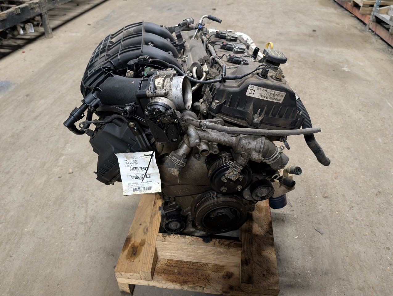 2011 thru 2015 Ford Mustang, Ford F150, Ford Transit 150, Ford Transit 250 and 1 more Engine Motor Assembly 3.7L VIN M