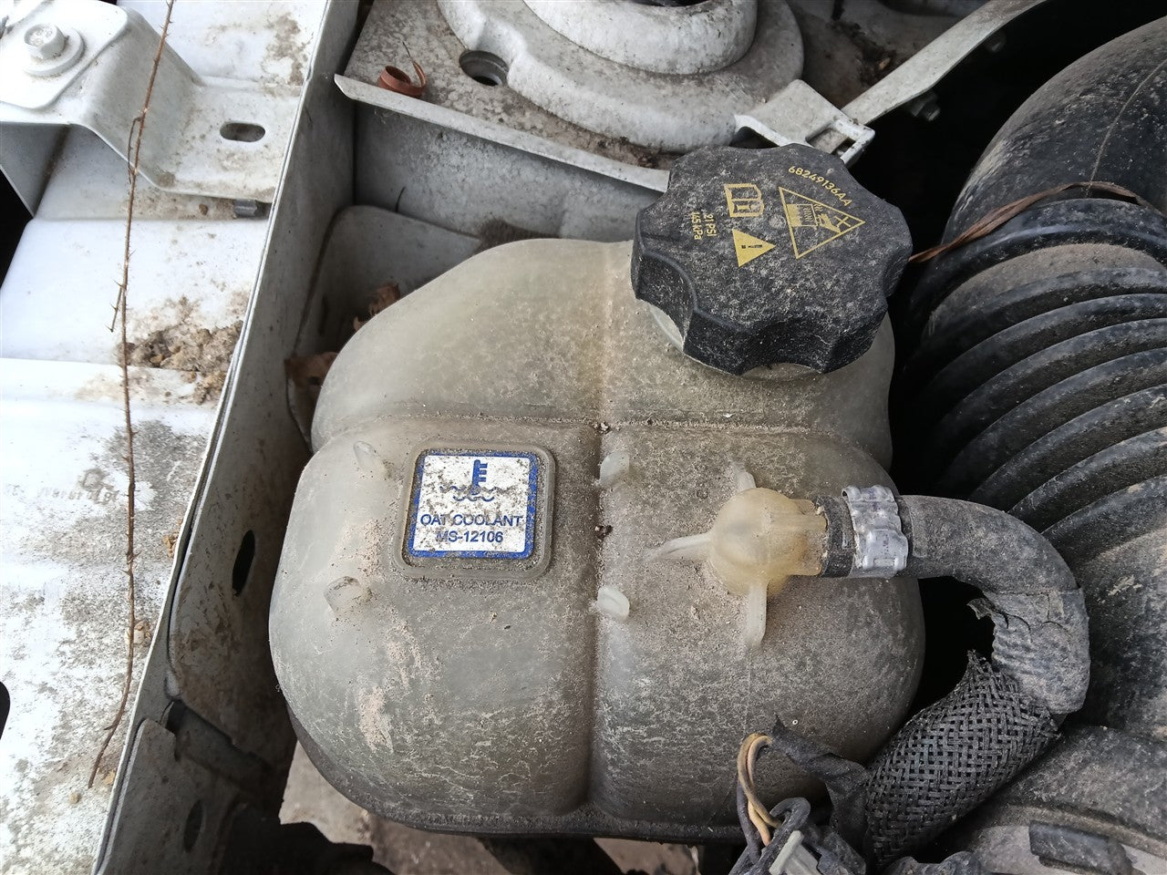 2014 thru 2018 Jeep Cherokee, Chrysler 200 Coolant Overflow Reservoir Tank