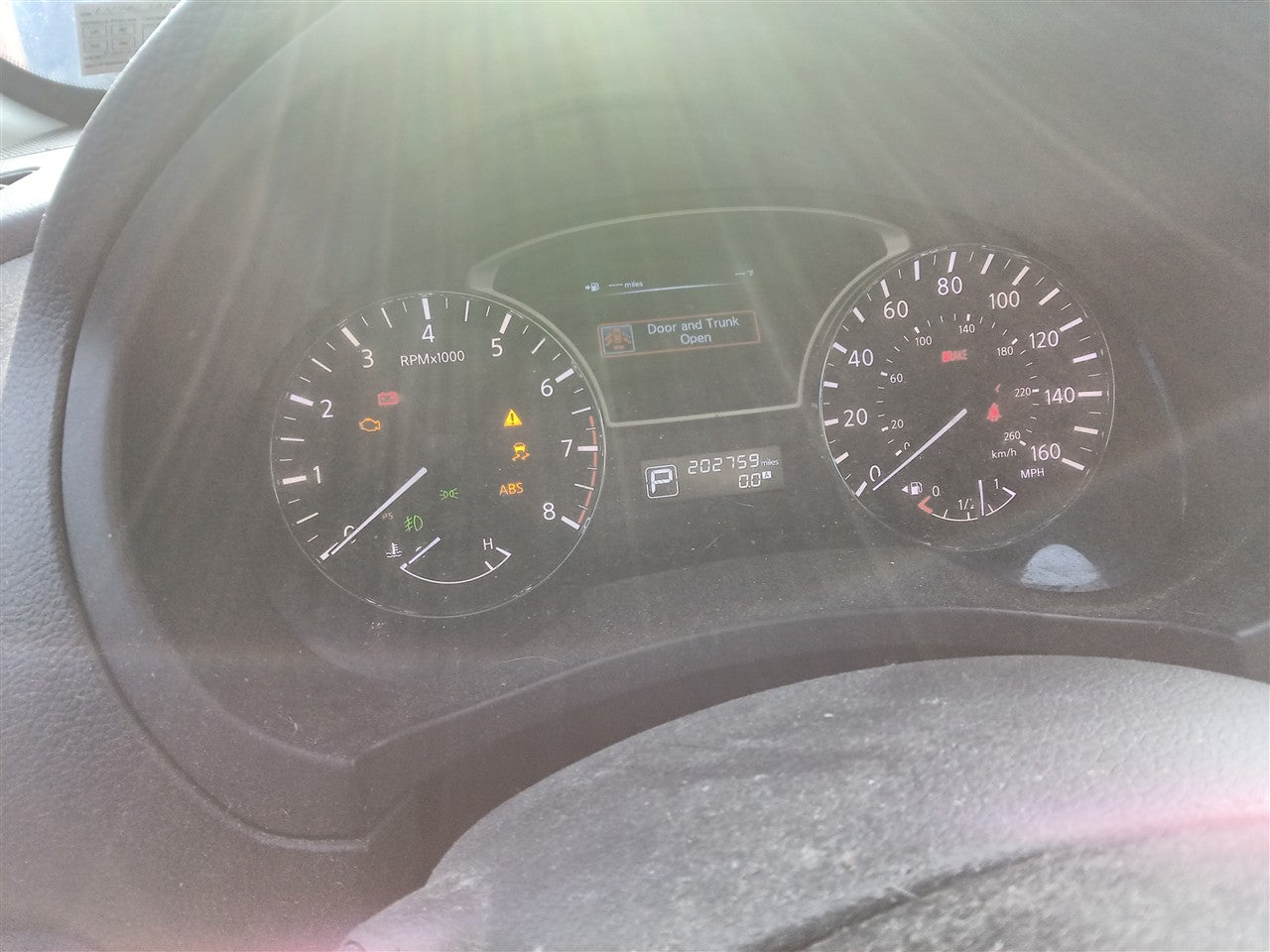 2013 Nissan Altima Speedometer Instrument Gauge Cluster Sdn MPH AT CVT