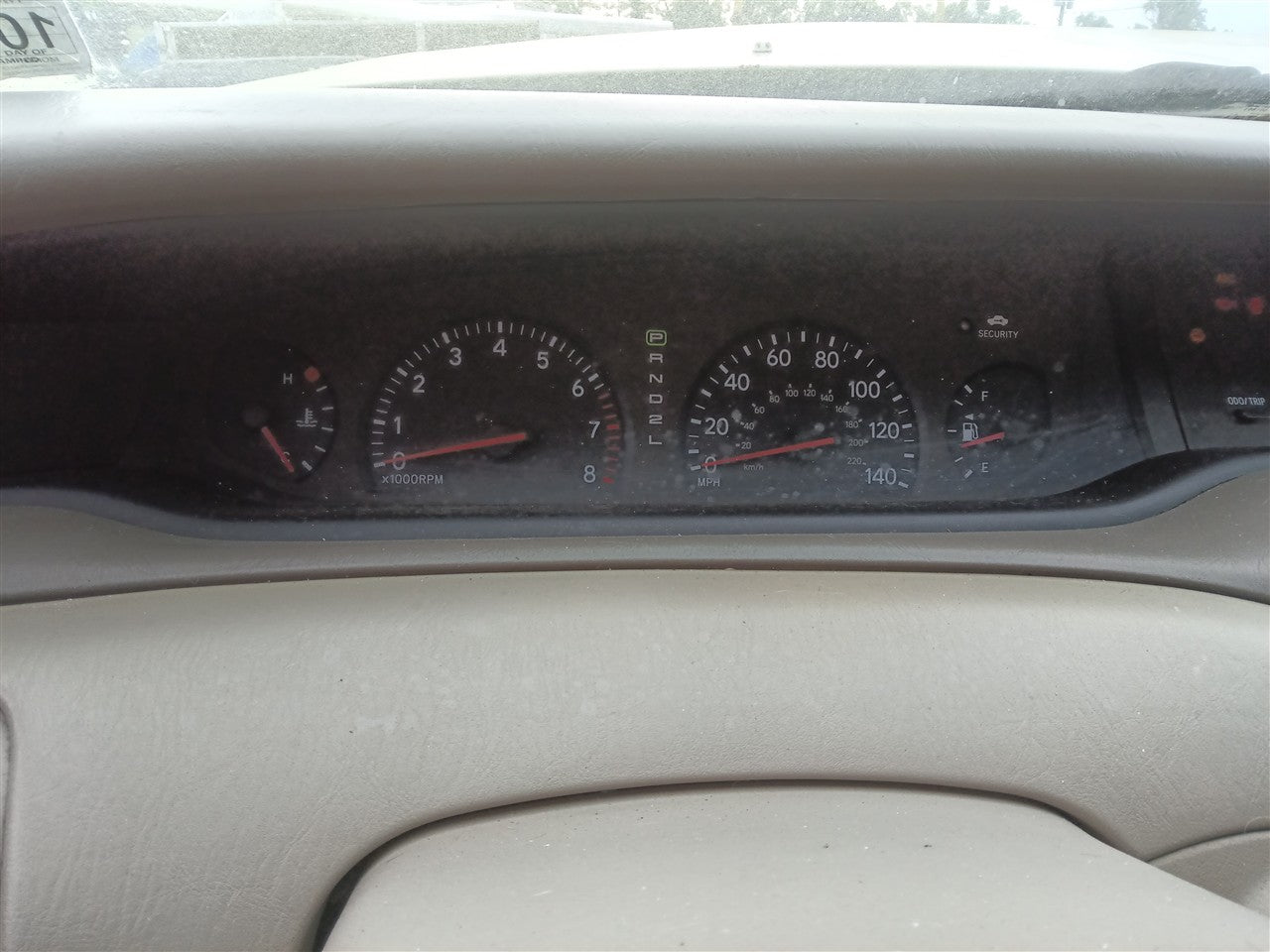 2002 2003 2004 Toyota Avalon Speedometer Instrument Gauge Cluster MPH with theft deterrent