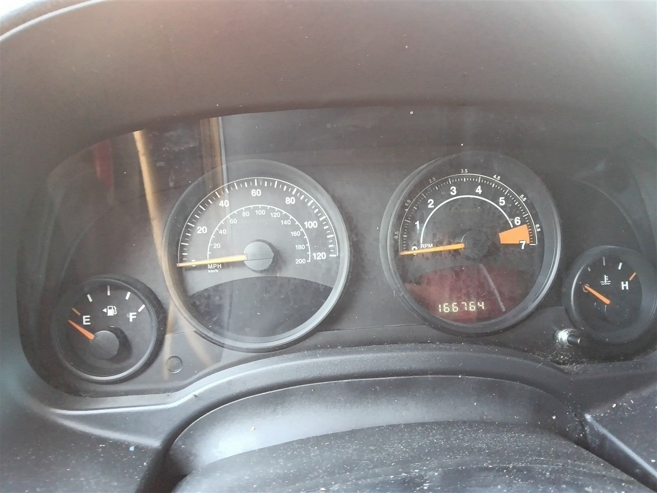 2015 2016 2017 Jeep Compass, Jeep Patriot Speedometer Instrument Gauge Cluster MPH without message center