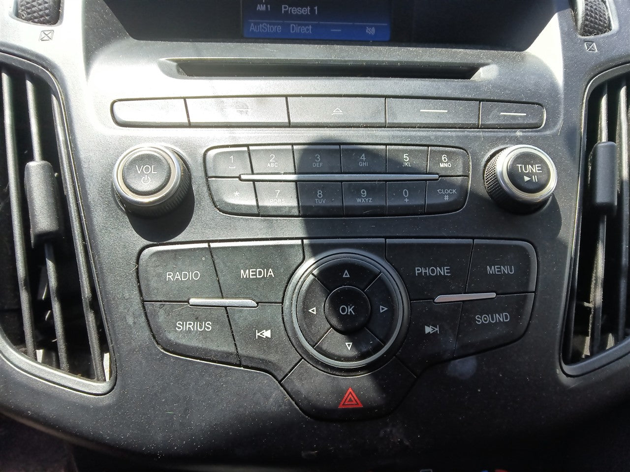 2015 thru 2019 Ford Focus, Ford Escape, Ford C MAX Radio Stereo Audio Head Unit control panel