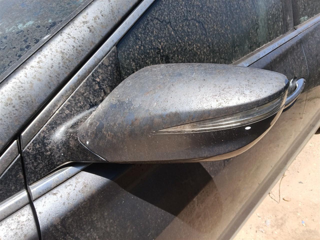 2012 2013 Hyundai Azera Left Driver Side View Door Mirror Power heated manual folding L